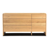 Quinton Natural Solid Oak Dresser Dressers LOOMLAN By Moe's Home