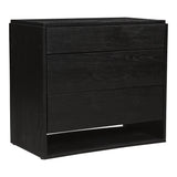 Quinton Wood 3 Drawer Nightstand Nightstands LOOMLAN By Moe's Home