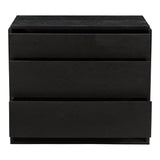 Quinton Wood 3 Drawer Nightstand Nightstands LOOMLAN By Moe's Home