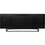 Ra Teak Wood Black Sideboard Sideboards LOOMLAN By Noir