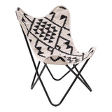 Rabat Accent Chair Beige & Black Accent Chairs LOOMLAN By Zuo Modern