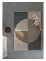 Radiality Olive Wool Area Rug By Linie Design Area Rugs LOOMLAN By Linie Design