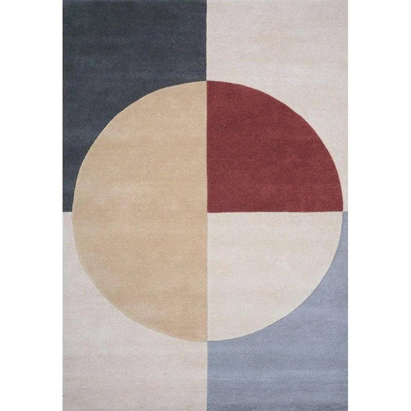 Radiality Ruby Wool Area Rug By Linie Design Area Rugs LOOMLAN By Linie Design