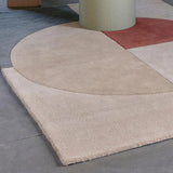 Radiality Ruby Wool Area Rug By Linie Design Area Rugs LOOMLAN By Linie Design