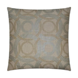 Radiant Rings Brown Throw Pillow With Insert Throw Pillows LOOMLAN By D.V. Kap