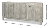 Rafina Three Door Sideboard Cabinet For Living Room Sideboards LOOMLAN By Sarreid