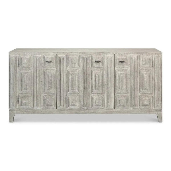 Rafina Three Door Sideboard Cabinet For Living Room Sideboards LOOMLAN By Sarreid