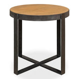 Ragsdale Round Side Table Heather Grey Side Tables LOOMLAN By Sarreid