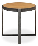 Ragsdale Round Side Table Heather Grey Side Tables LOOMLAN By Sarreid