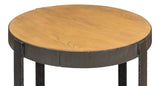 Ragsdale Round Side Table Heather Grey Side Tables LOOMLAN By Sarreid