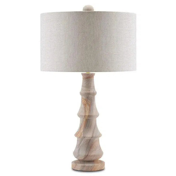 Rainbow Sandstone Petra Table Lamp Table Lamps LOOMLAN By Currey & Co