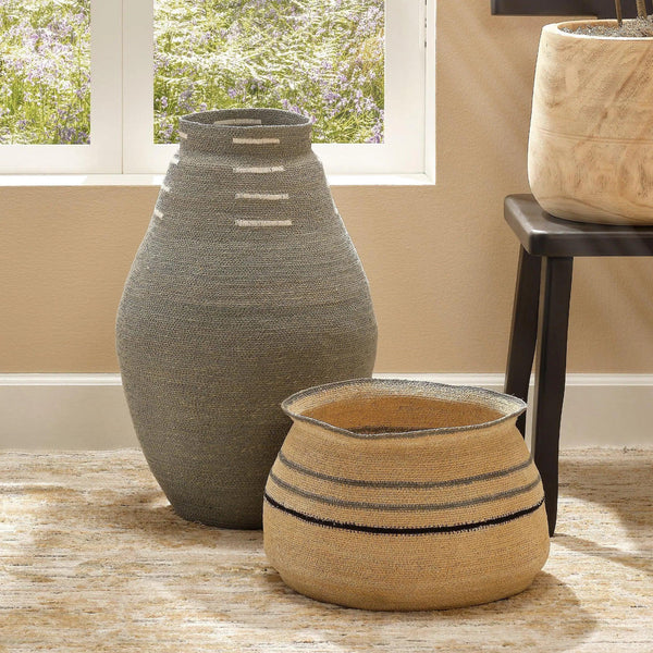 Rainforest Basket Vases & Jars LOOMLAN By Jamie Young