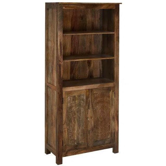 Ramola Natural Wood Bookcase Bookcases LOOMLAN By LOOMLAN