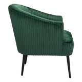 Ranier Accent Chair Green Accent Chairs LOOMLAN By Zuo Modern