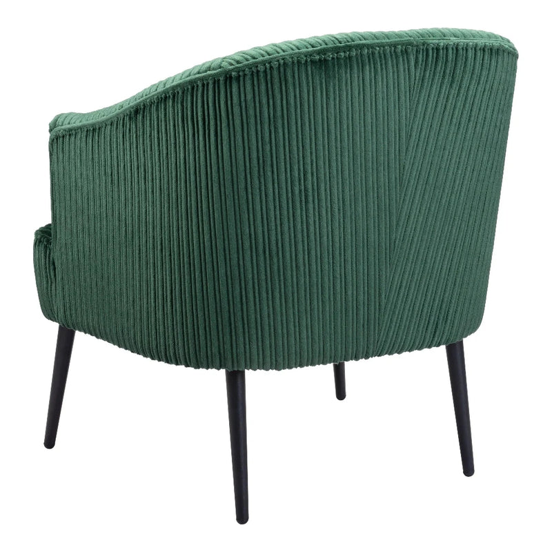 Ranier Accent Chair Green Accent Chairs LOOMLAN By Zuo Modern