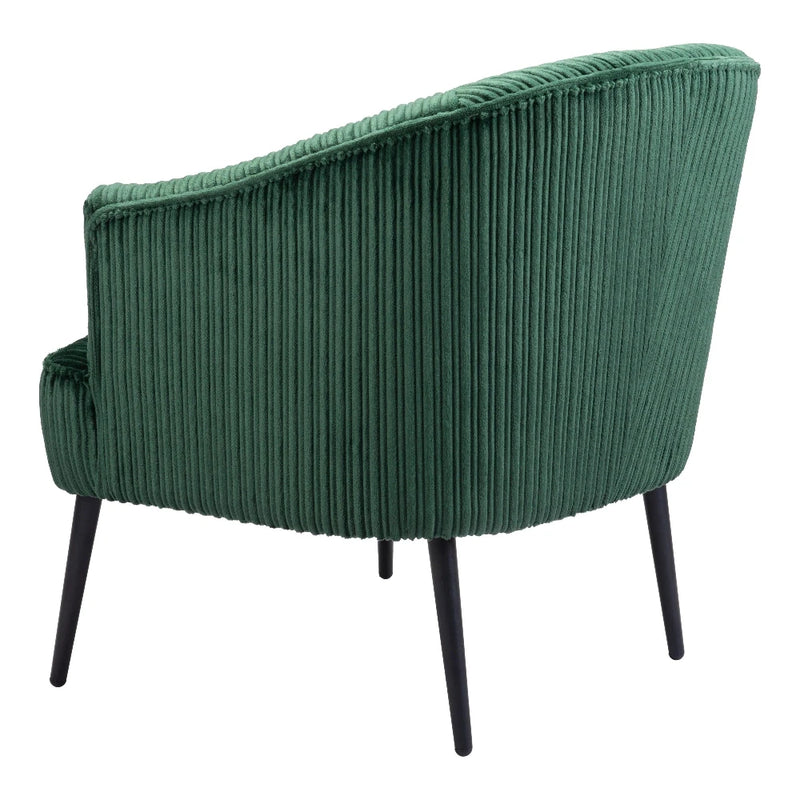 Ranier Accent Chair Green Accent Chairs LOOMLAN By Zuo Modern