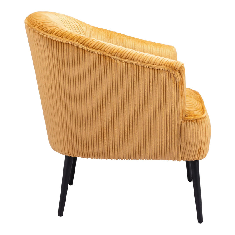 Ranier Accent Chair Yellow Accent Chairs LOOMLAN By Zuo Modern