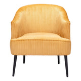 Ranier Accent Chair Yellow Accent Chairs LOOMLAN By Zuo Modern