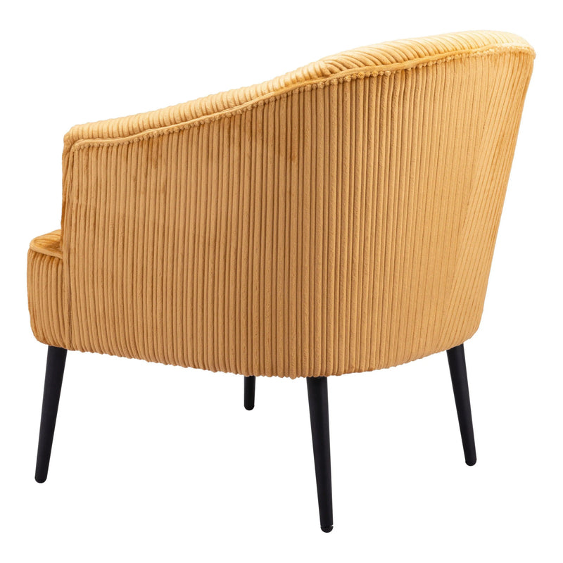 Ranier Accent Chair Yellow Accent Chairs LOOMLAN By Zuo Modern