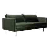 Raphael Polyester and Solid Wood Green Sofa Sofas & Loveseats LOOMLAN By Moe's Home