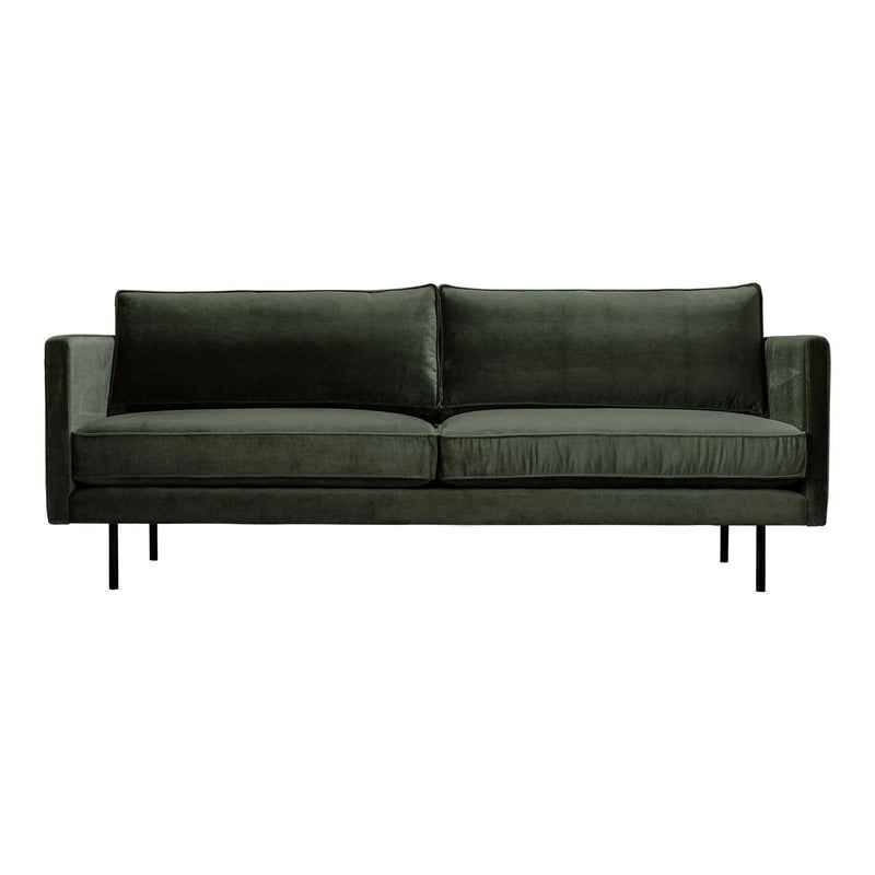 Raphael Polyester and Solid Wood Green Sofa Sofas & Loveseats LOOMLAN By Moe's Home