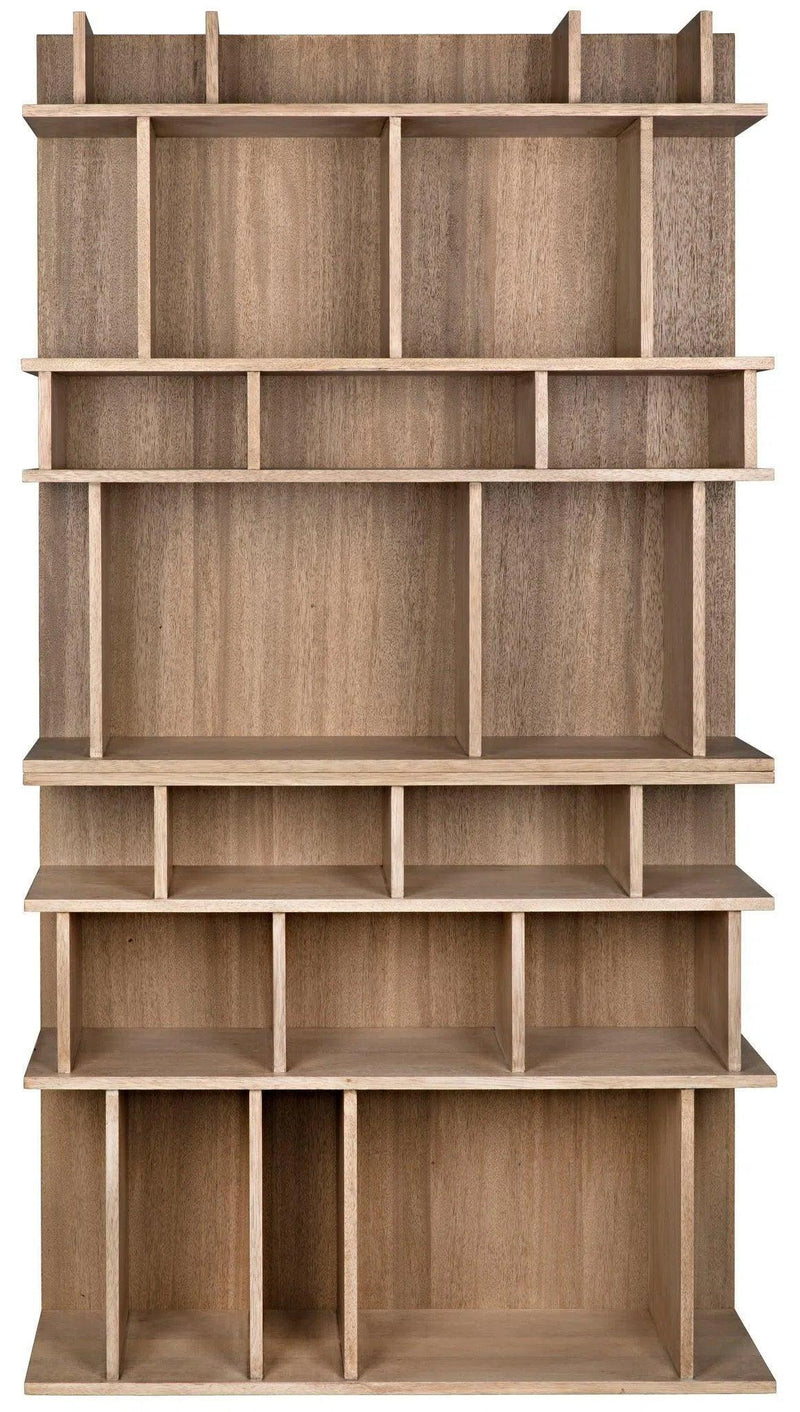 Rashi Wood Bookcase Bookcases LOOMLAN By Noir