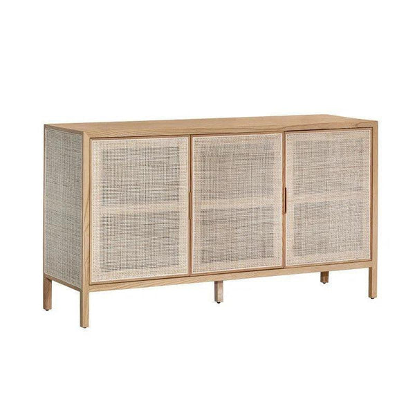 Rattan 3 Door Sideboard - Natural Sideboards LOOMLAN By LH Imports