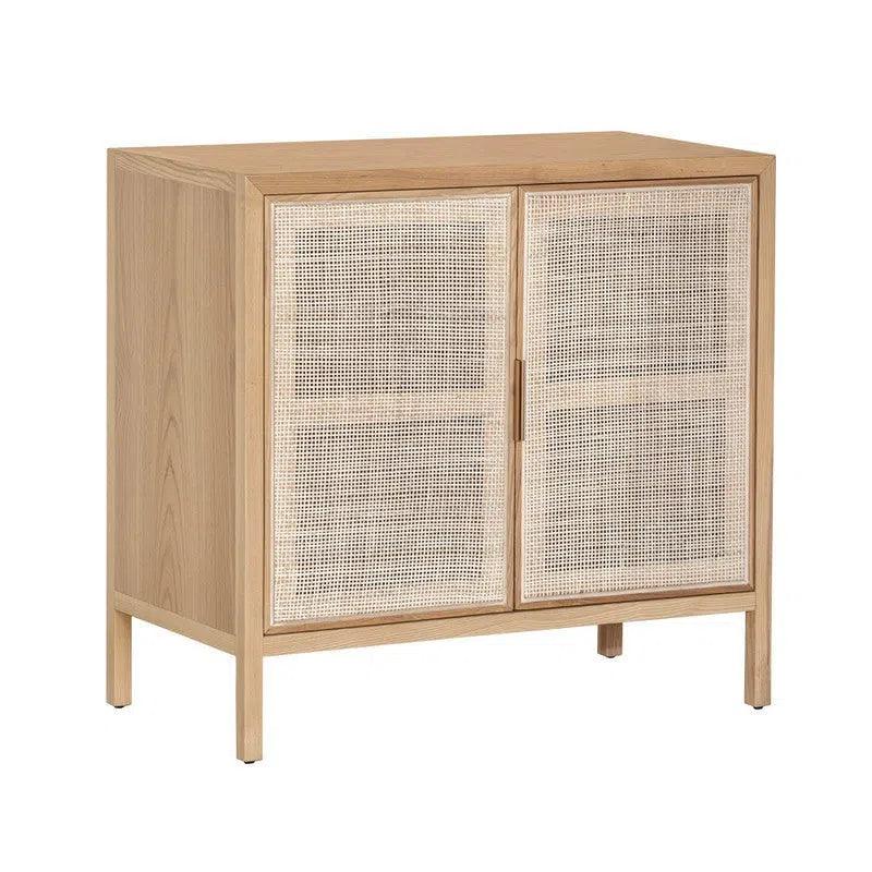 Rattan Small Sideboard - Natural Wood Tone Sideboards LOOMLAN By LH Imports