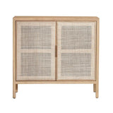 Rattan Small Sideboard - Natural Wood Tone Sideboards LOOMLAN By LH Imports