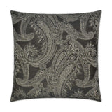 Ravel Grey Throw Pillow With Insert Throw Pillows LOOMLAN By D.V. Kap