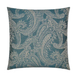 Ravel Turquoise Throw Pillow With Insert Throw Pillows LOOMLAN By D.V. Kap