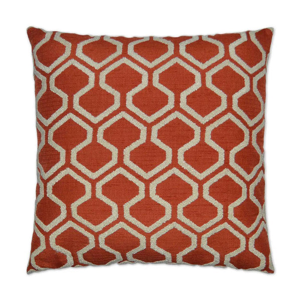 Raw Edges Paprika Throw Pillow With Insert Throw Pillows LOOMLAN By D.V. Kap