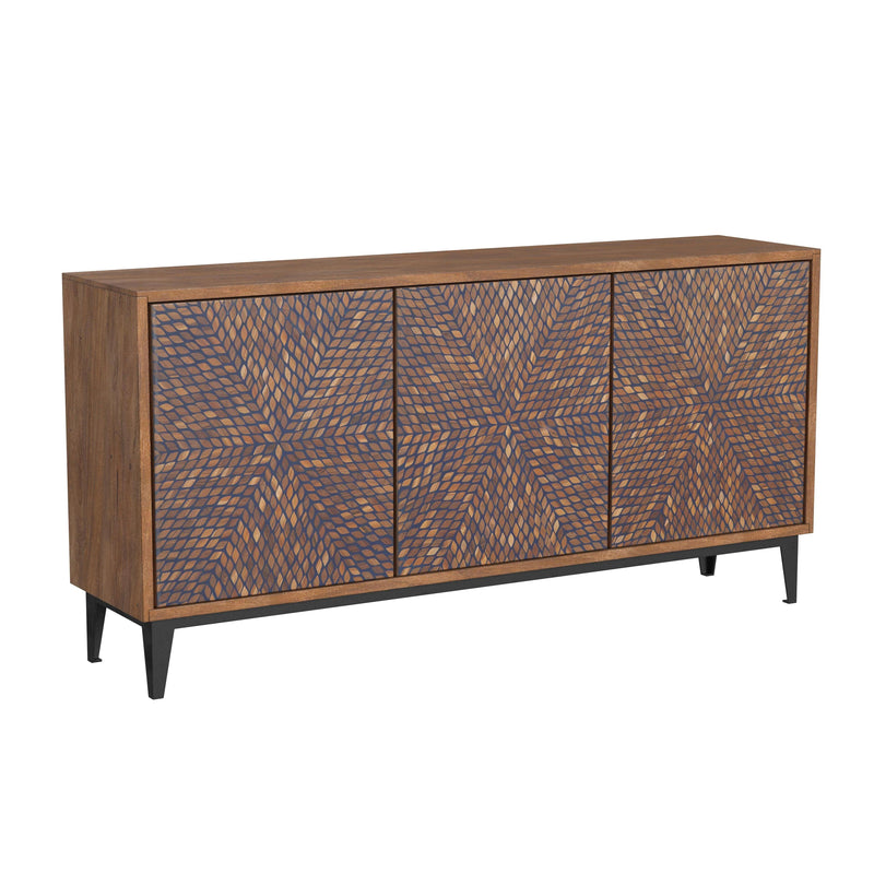 Raynor Wood Brown Server Sideboards LOOMLAN By Bassett Mirror