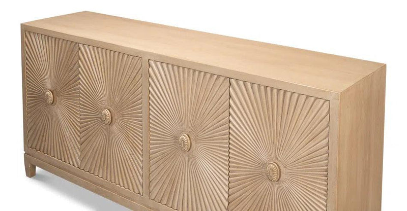 Rayon Four Door Sideboard Cabinet For Living Room Sideboards LOOMLAN By Sarreid