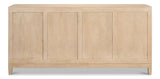 Rayon Four Door Sideboard Cabinet For Living Room Sideboards LOOMLAN By Sarreid