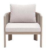 Rebel Beige Accent Arm Chair Outdoor Accent Chairs LOOMLAN By Zuo Modern