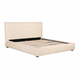 Recharge Boucle Upholstered Cream Bed Beds LOOMLAN By Moe's Home