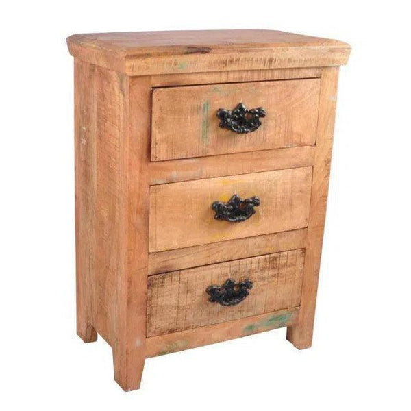 Reclaimed 3 Drawer Wood Chest Nightstands LOOMLAN By LOOMLAN