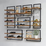 Reclaimed Teak Rectangle Wall Shelf Brown Type A Mix and Match Wall Shelves & Ledgers LOOMLAN By LH Imports