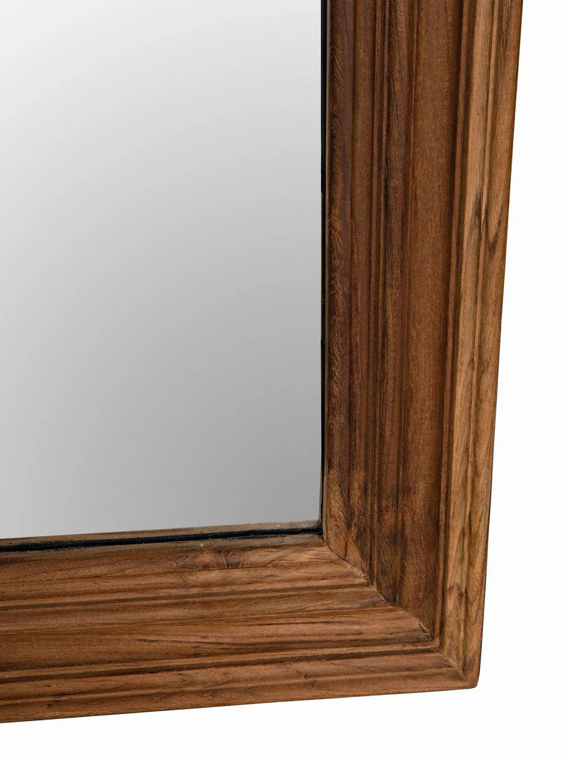 Reclaimed Teak Wood Vertical Floor Mirror Floor Mirrors LOOMLAN By Noir