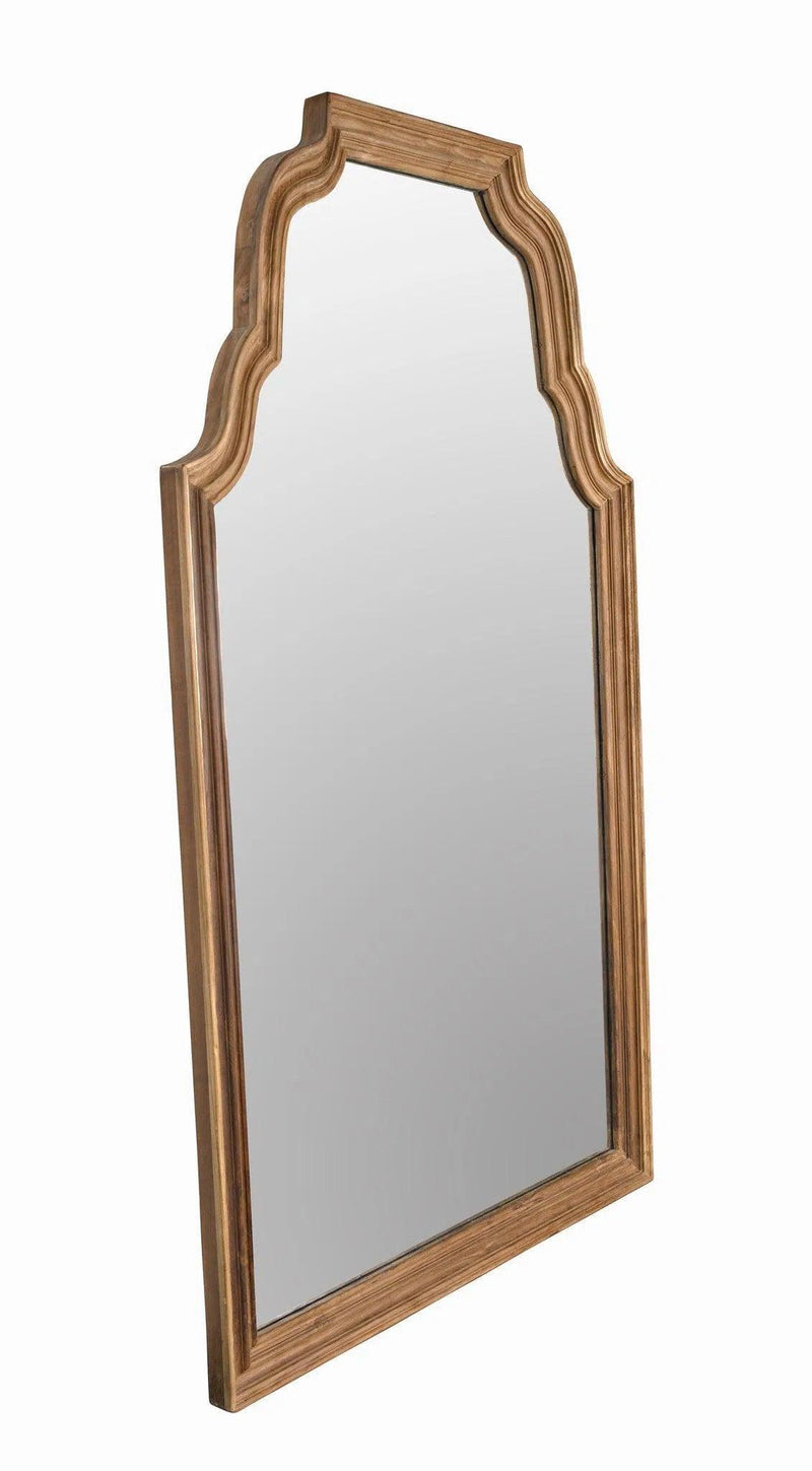 Reclaimed Teak Wood Vertical Floor Mirror Floor Mirrors LOOMLAN By Noir