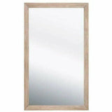 Rectangle Bevel Floor Mirror Natural Gray Acacia Floor Mirrors LOOMLAN By Essentials For Living