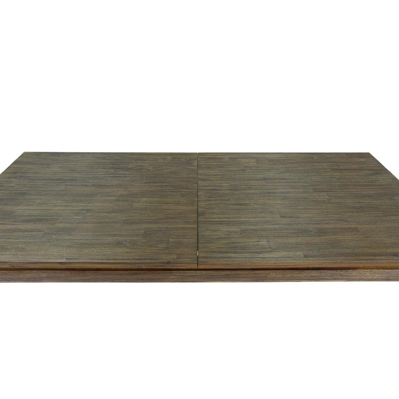 Rectangle Natural Brown Dining Table Wood Top With Wood Base Dining Tables LOOMLAN By LH Imports