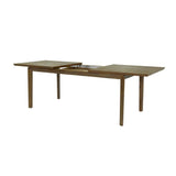 Rectangle Natural Brown Dining Table Wood Top With Wood Base Dining Tables LOOMLAN By LH Imports