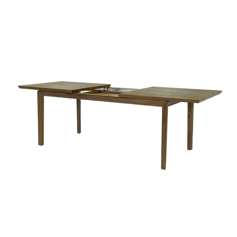 Rectangle Natural Brown Dining Table Wood Top With Wood Base Dining Tables LOOMLAN By LH Imports