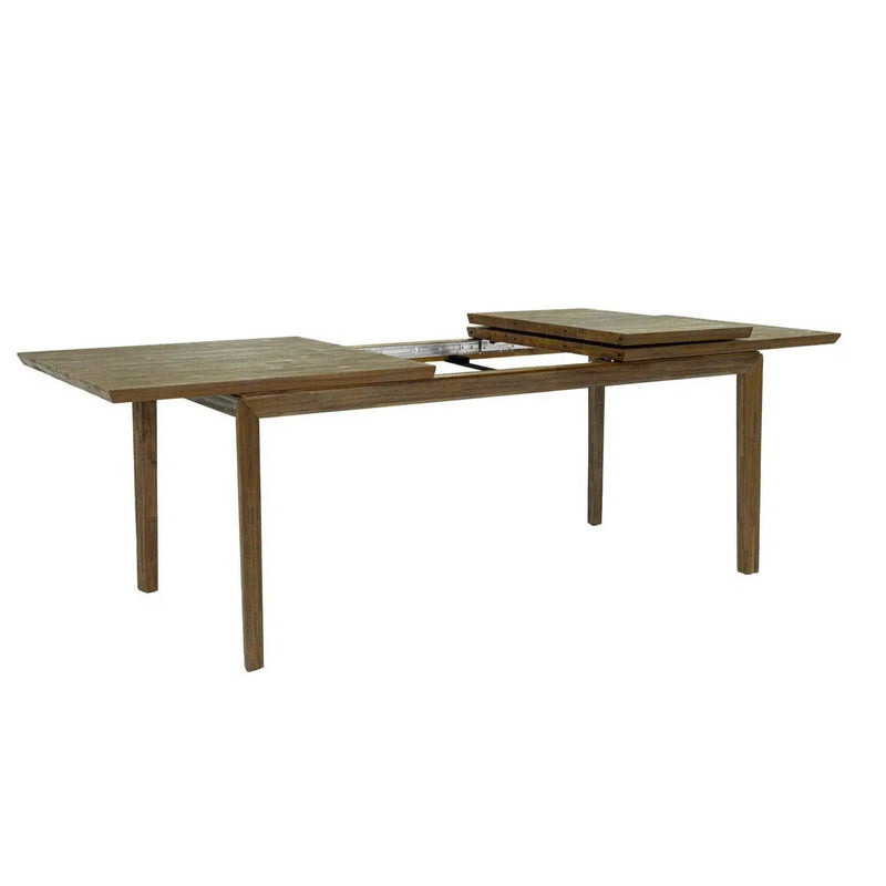 Rectangle Natural Brown Dining Table Wood Top With Wood Base Dining Tables LOOMLAN By LH Imports