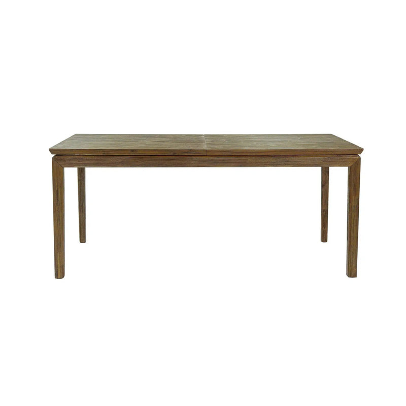 Rectangle Natural Brown Dining Table Wood Top With Wood Base Dining Tables LOOMLAN By LH Imports