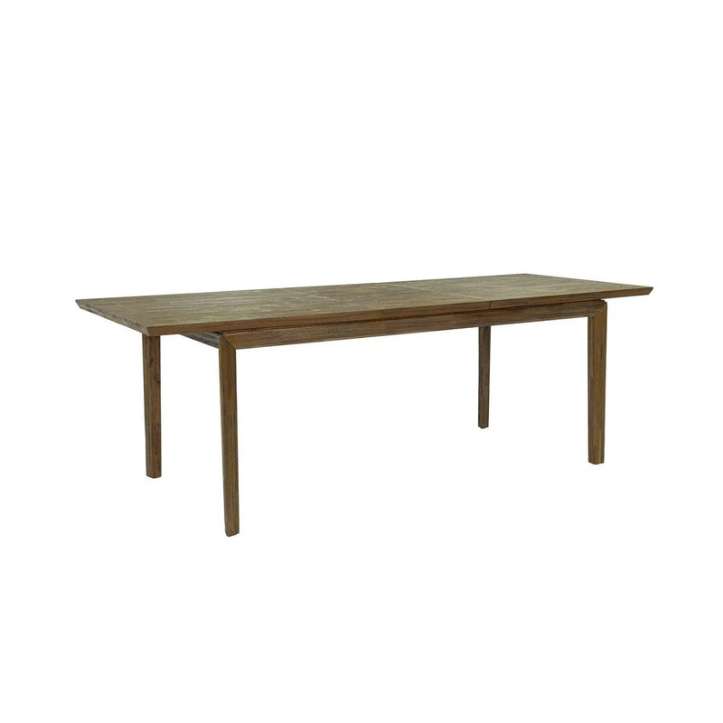 Rectangle Natural Brown Dining Table Wood Top With Wood Base Dining Tables LOOMLAN By LH Imports