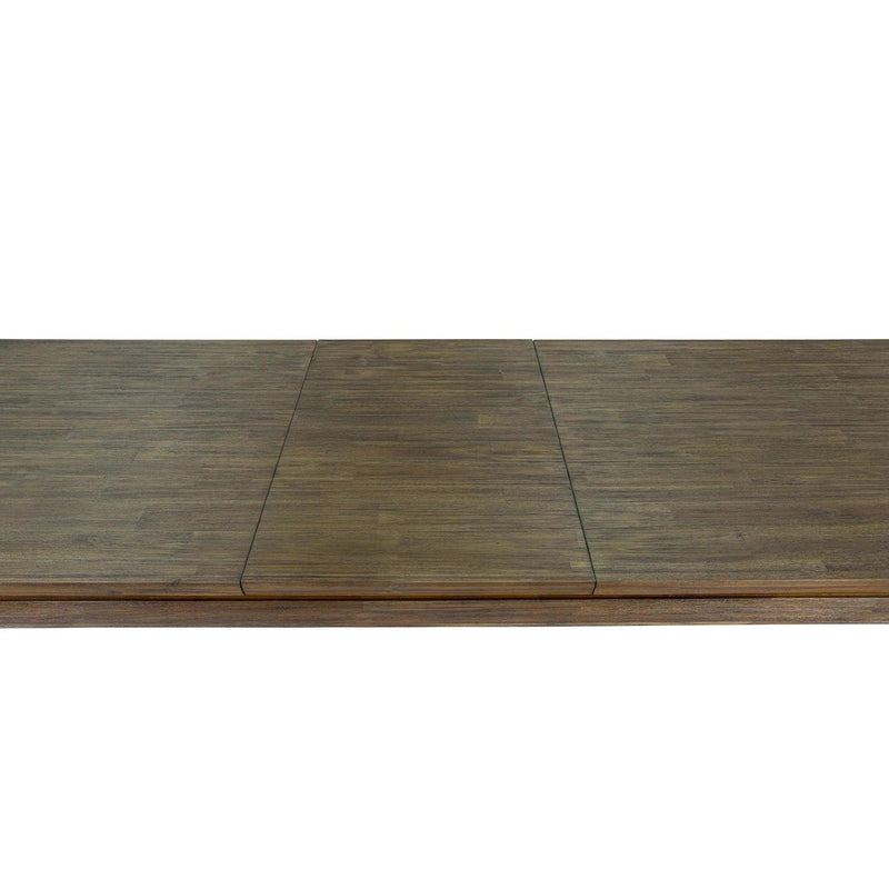 Rectangle Natural Brown Dining Table Wood Top With Wood Base Dining Tables LOOMLAN By LH Imports