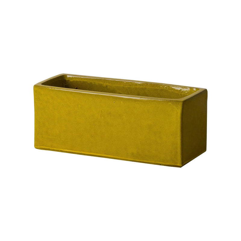 Rectangular Window Box Ceramic Planter Outdoor Planters LOOMLAN By Emissary